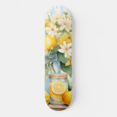 Skateboard Jar à fleurs de citron d'été (Recto)
