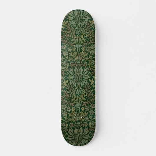 Skateboard Jardin de fleurs de William Morris - Verts (Devant)