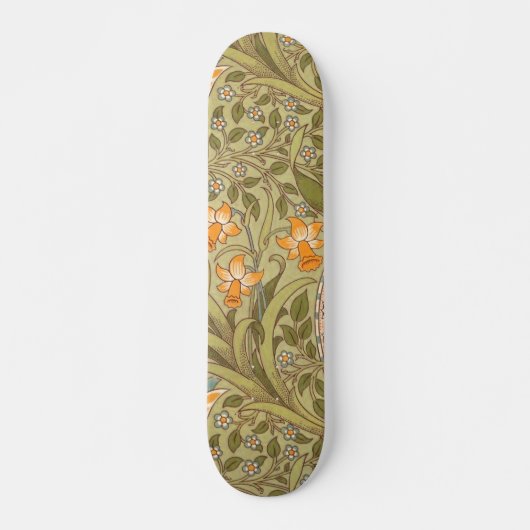 Skateboard Jardin de jonquilles de William Morris Fleur Class (Devant)