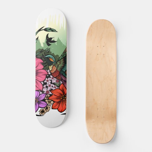 Skateboard Jardin des colibris (Recto)