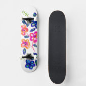 Skateboard Jardin fleuri (Recto)