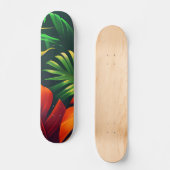 SKATEBOARD JARDIN NATUREL FEUILLES VERTES (Recto)