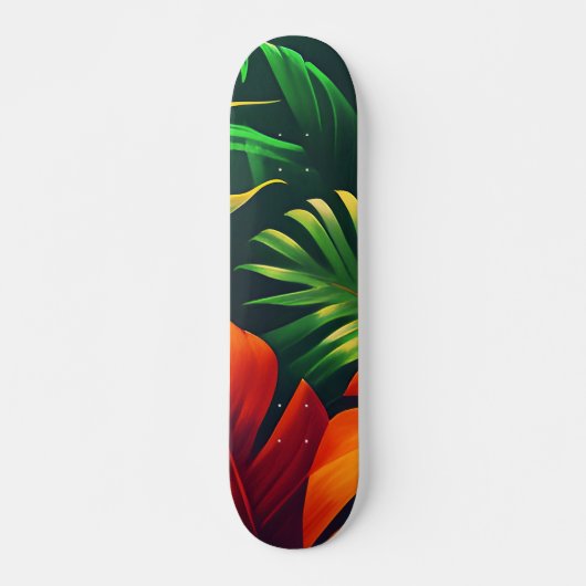 SKATEBOARD JARDIN NATUREL FEUILLES VERTES (Devant)