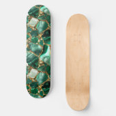 Skateboard Jasper vert avec inclusions or (Recto)
