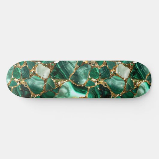 Skateboard Jasper vert avec inclusions or (Horz)