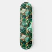 Skateboard Jasper vert avec inclusions or (Recto)