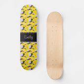 Skateboard Jaune et noir gaffez l'abeille (Recto)