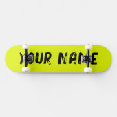 Skateboard Jaune Néon Fluorescent (Horz)