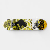 Skateboard Jaune noir (Horz)