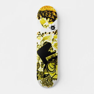 Skateboard Jaune noir