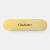 Skateboard Jaune rose ensoleillé (Horz)