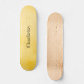 Skateboard Jaune rose ensoleillé (Recto)