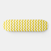 Skateboard Jaune Zigzag, Jaune Chevron, Motif géométrique (Horz)