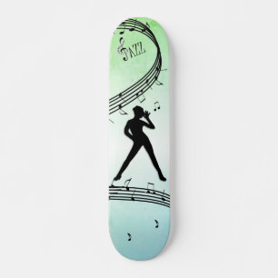 Skateboard Jazz Dance Green Music