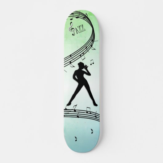 Skateboard Jazz Dance Green Music (Devant)