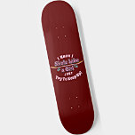 Skateboard Je Patine Comme Une Fille Essaie De Continuer À Fa<br><div class="desc">N'importe quelle Skateboarder Girl va adorer celui-ci - voir ma boutique pour beaucoup d'autres idées cadeaux skateboard.</div>