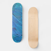 Skateboard Je suis bleu - Plumes Macaw (Recto)