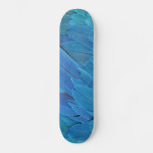 Skateboard Je suis bleu - Plumes Macaw (Recto)