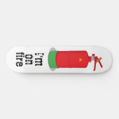 Skateboard Je suis en feu (Horz)