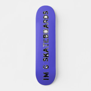 Skateboard Je suis G Skateboards (Acid Étiquette FONT) - bleu