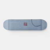Skateboard Jeans-Board avec votre nom (Horz)