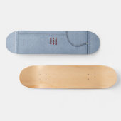 Skateboard Jeans-Board avec votre nom (Horz)