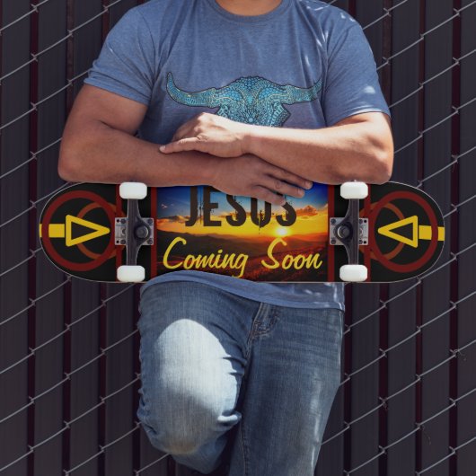 Skateboard Jésus Bientôt Patinage (Extérieur 3)