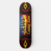 Skateboard Jésus Bientôt Patinage (Recto)