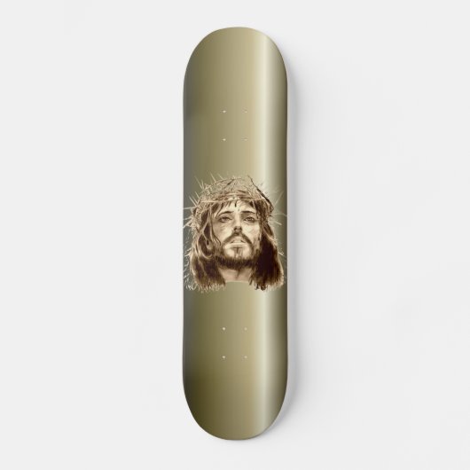 Skateboard Jésus-Christ avec une couronne des épines (Recto)