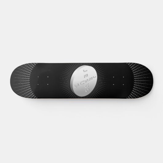 Skateboard Jesus Cures Pill Tablet Christian Starburst Croix (Horz)