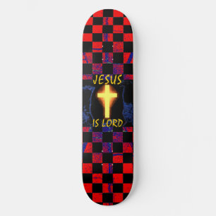 Skateboard Jésus est planche à roulettes de seigneur Cross
