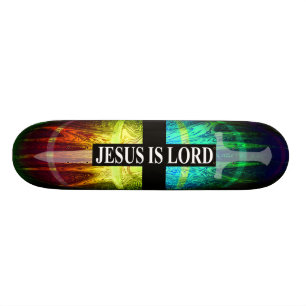 Skateboard Jésus est seigneur Sword Cross