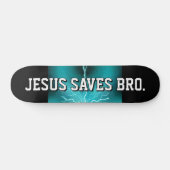 Skateboard Jésus Sauve Bro. Patinage Blue Lightning (Horz)