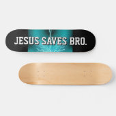 Skateboard Jésus Sauve Bro. Patinage Blue Lightning (Horz)