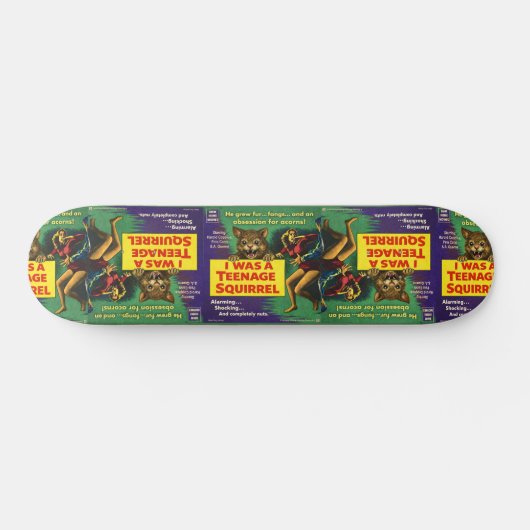 Skateboard J'étais un écureuil adolescent Parodie (Horz)