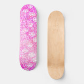 Skateboard Jeu 5 pivoines roses (Recto)