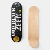 Skateboard JEU BLACK ZEEN 8 Pont de Patinage 1/2" (Recto)