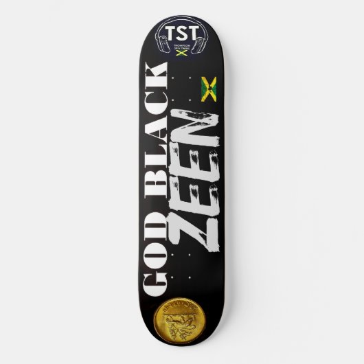 Skateboard JEU BLACK ZEEN 8 Pont de Patinage 1/2" (Recto)