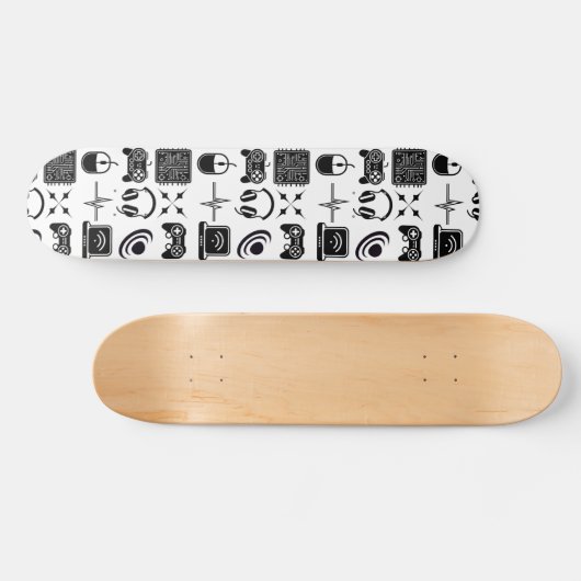Skateboard Jeu noir et blanc thème (Horz)