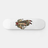 Skateboard Jeune femme de natif américain (Horz)