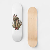 Skateboard Jeune femme de natif américain (Recto)
