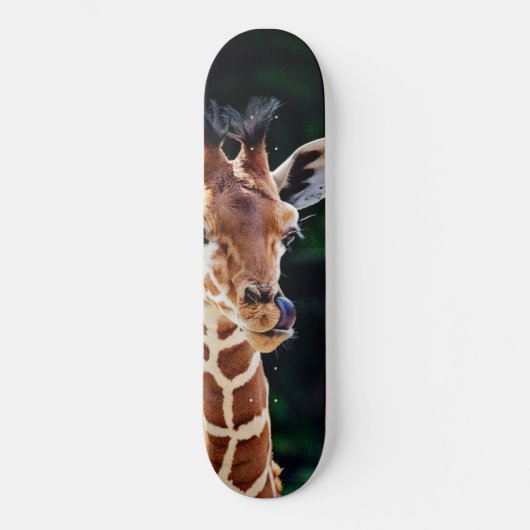 Skateboard jeune girafe douce (Recto)