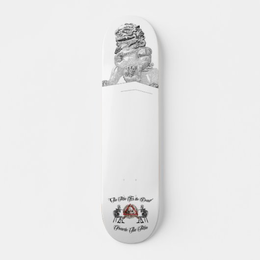 Skateboard Jiu Jitsu pour le dragon chinois et mort (Devant)