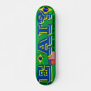 Skateboard JMT BRÉSIL E AI? Planche à roulettes JMT 7 3/4"