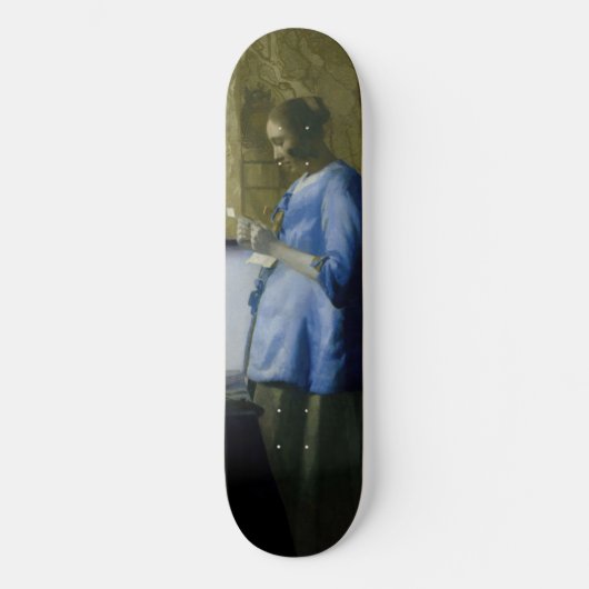 Skateboard Johannes Vermeer - Une femme en bleu lisant une le (Recto)