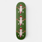 Skateboard Joli Axolotl de Noël (Recto)