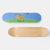 Skateboard Joli bébé guépard en cours de dessin animé illustr (Horz)