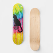 Skateboard Joli Black Check Meowboard pont (Recto)