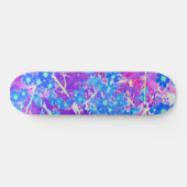 Skateboard Joli bleu violet et vert citron (Horz)