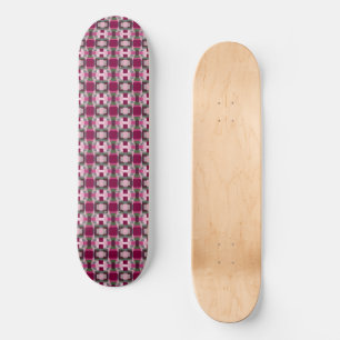 Skateboard Joli Bloc De Couleurs Rose Et Vert